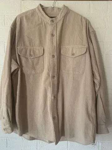 니코앤드 - 코듀로이 긴팔 셔츠 남성용 L