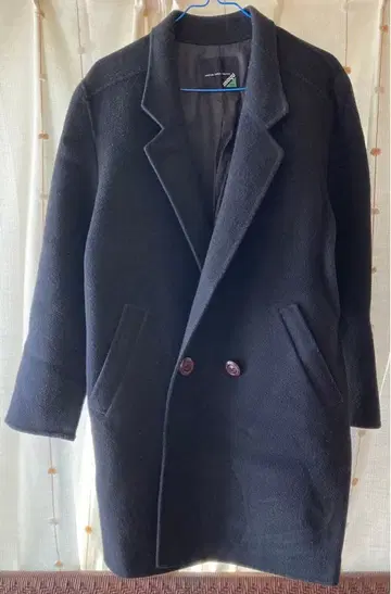 핸드메이드 울 체스터 코트 블랙