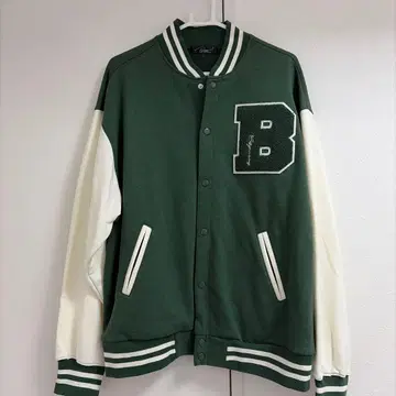 바시티 자켓 B 로고 BALITMORE 그린
