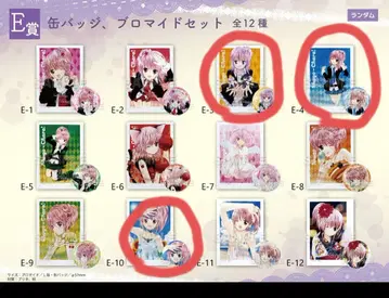 [ 복권 메이트 ] 슈고캬라! 캔뱃지, 브로마이드 세트