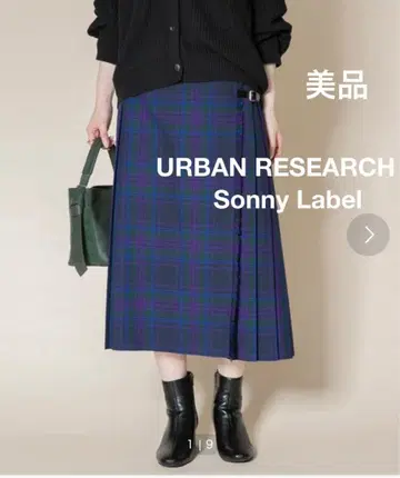 URBAN RESEARCH Sonny Label 글렌 파인 스커트