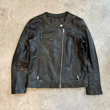 새상품급 어반 리서치 로쏘 노카라 라이더 자켓 양가죽 블랙