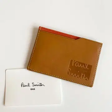 폴스미스 Paul Smith 명함지갑 패스케이스 카드 홀더 카멜