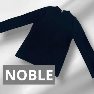 NOBLE 노블 보틀넥 풀오버 골드 플레이트 프리 사이즈