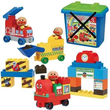 BANDAI (반다이) 블록라보 호빵맨 즐거운 탈것 바구니