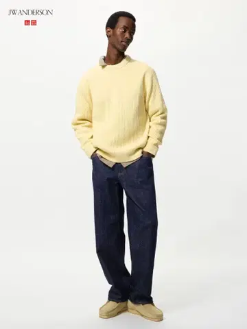 미사용 UNIQLO 스트레이트 청바지 68 블루 허리 71cm