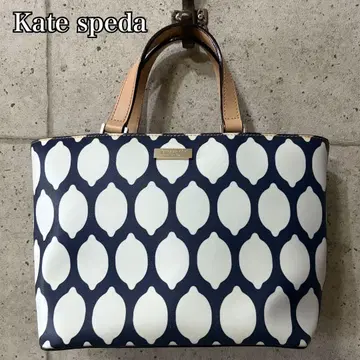 새상품급 Kate Spade 케이트 스페이드 레몬 패턴 핸드백 네이비