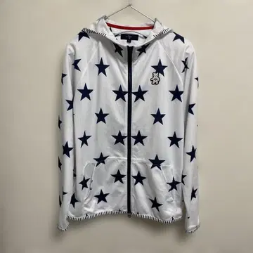 캘러웨이 골프 별 패턴 더블 집업 후드티 LL