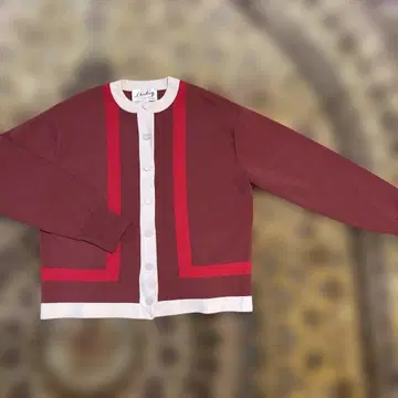 l'heritage 홍차 스트라이프 가디건 마르티니크