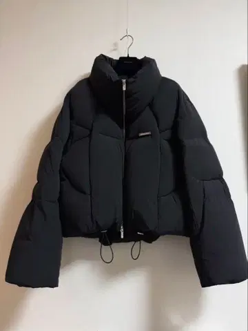 prankproject 블랙 다운 자켓 숏 기장