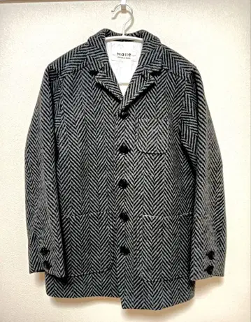 Malle (말) 헤링본 자켓 그레이 M