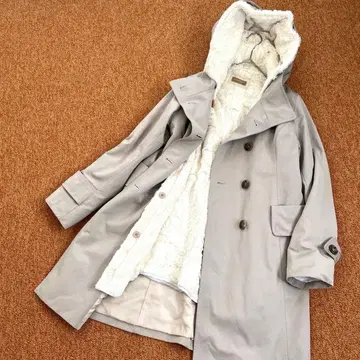 에프데 보아 라이너 후드 더블 롱 코트 2way