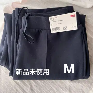 UNIQLO 드라이 스웨트 팬츠 기장 짧음 M 네이비