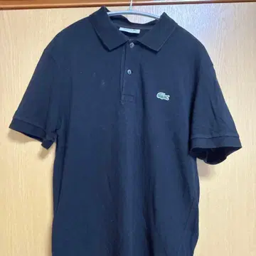 LACOSTE 블랙 피케 셔츠 사이즈 4