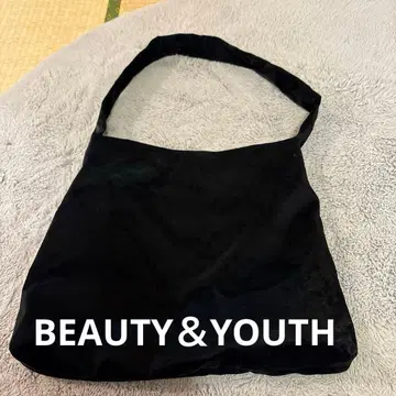 블랙 스웨이드풍 숄더백