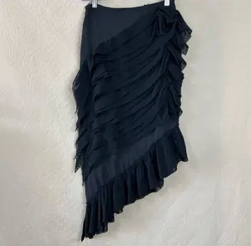 Jean Paul GAULTIER FEMME 프릴 스커트 블랙