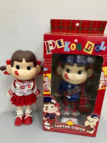 페코짱 인형 스쿨 스타일 타탄 체크 후지야 FUJIYA
