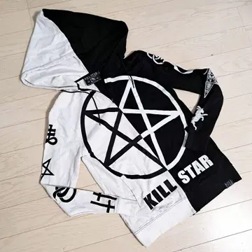 KILL STAR 후드 부착 후드티 S 사이즈