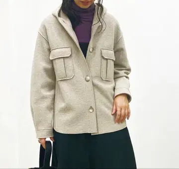 그레디 브릴리언트 울 링 압축 코트