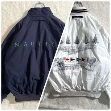 90s 노티카 세일링 자켓 리버서블 코튼 사이즈 M