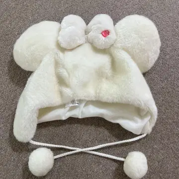 디즈니 팬캡 화이트 라메 미니