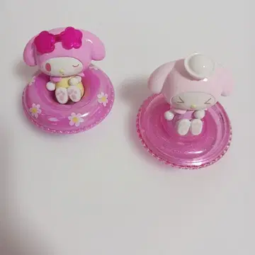 마이멜로디 My Melody 피규어 튜브 스켈레톤 핑크 클리어