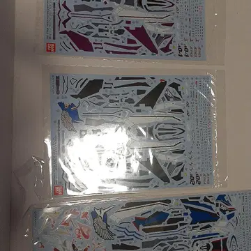 반다이 1/72 vf-31 마크로스 수전사 데칼 델타 3매 세트