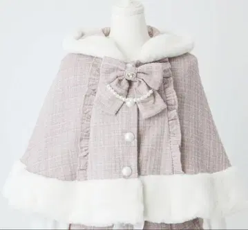 Ank Rouge 곰 트위드 판초