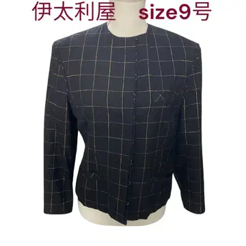 새상품급 이타리야 울 노카라 자켓 9호, M 이탈리아