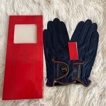 새상품 골프 그로브 양손 로베르타 디 카메리노 네이비 양가죽 20