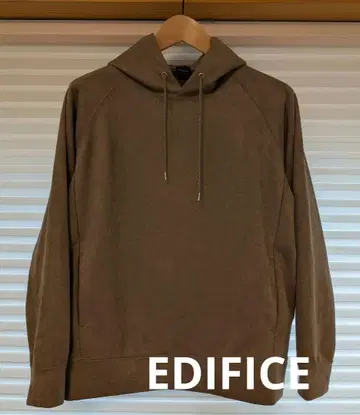 EDIFICE 에디피스 브라운 후드티 스웨이드