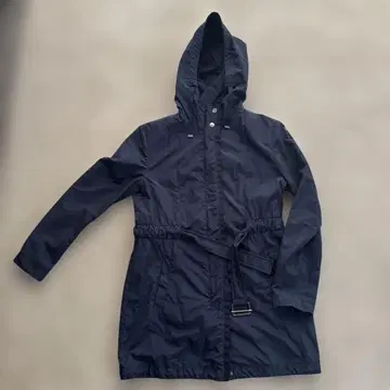 네이비 경량 나일론 코트