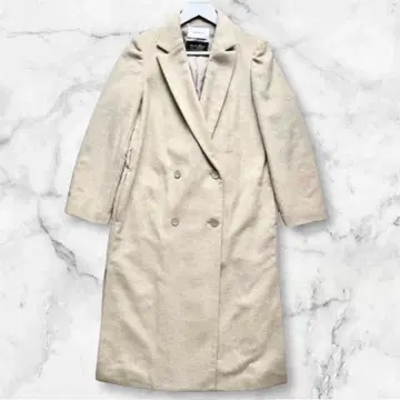 FRAY I.D 울 캐시미어 더블 브레스트 코트 베이지