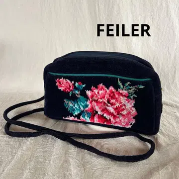 FEILER 페이 숄더백 로즈 꽃 중고