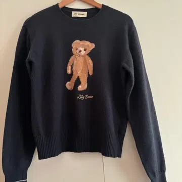 LILY BROWN 곰 Lily Bear 니트 네이비