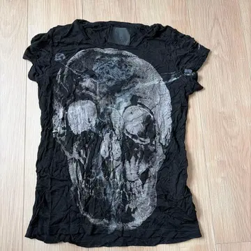 h.naoto ANARCHY 스컬 프린트 T셔츠 블랙