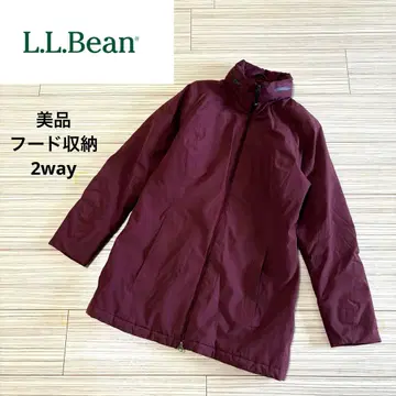 [ 새상품급 ] L.L.Bean 나일론 자켓 충전솜 후드 수납 다운 자켓