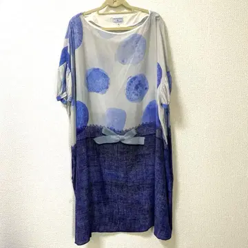 안토니&앨리슨 전사 프린트 실크 원피스