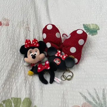 디즈니 미니 키링 리본 머리끈