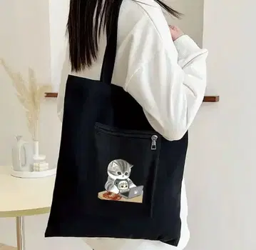 상어냥 숄더백 블랙