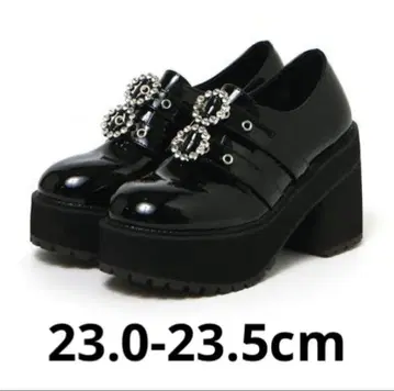 BUBBLES 더블 버클 통굽 신발