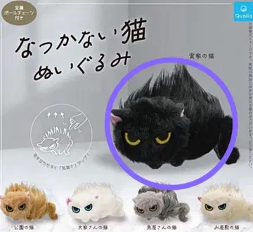 가챠 길들여지지 않는 고양이 봉제 인형 본가 고양이