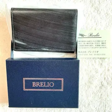 BRELIO 블랙 브라이들 가죽 명함지갑