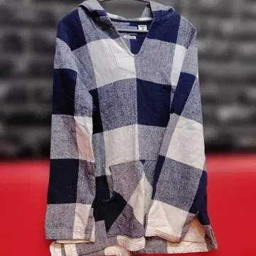 BLUE BLUE JAPAN 체크 무늬 후드티 일본제