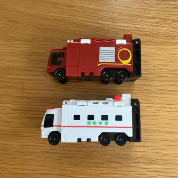 반다이 VooV 부부 구급차 소방차 일하는 자동차 세트