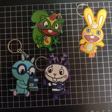 해피트리프렌즈 러버 키링 3+1