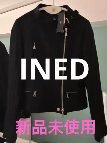 INED 블랙 지퍼 숏 자켓 미사용 새상품 9호