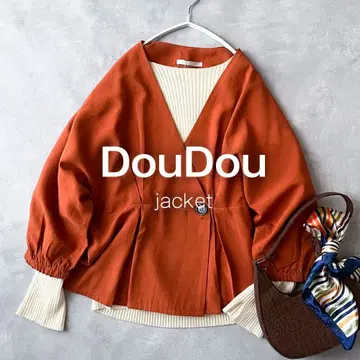 새상품 두두 노카라 자켓 셔츠 페플럼 돌먼 F