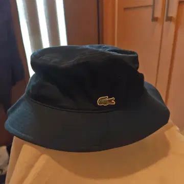 LACOSTE 블랙 버킷햇 58cm