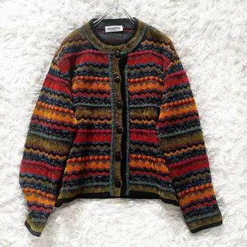 Cosetta 코제트 멀티 컬러 가디건 메리노울 혼방 이탈리아제